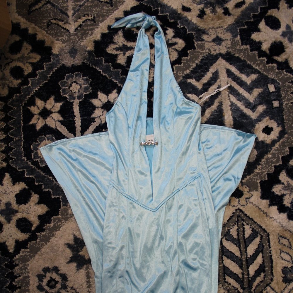long halter dress
